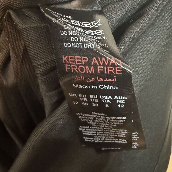 Nasty Gal Women's 8 Cowl Neck Sequin Mini Dress Pink Party Cocktail Disco Barbie - Picture 7 of 7